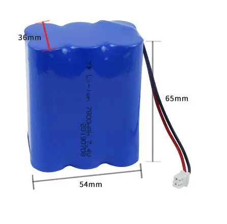 30pcs/lot superior quality 7.4v 18650-2S3P lithium battery pack li-ion rechargeable battery 18650 battery