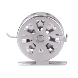 Full Metal Ice Fishing Reel Left/Right Handed V-shape Ice Fishing Wheel 50mm 100mm Fly Winter Fishing Reels Gear Ratio 1:1