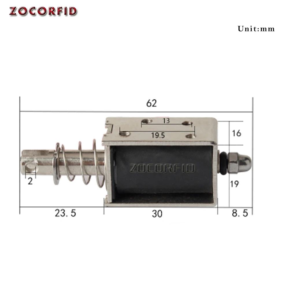 

0630B Easy Operation Open Frame Actuator Linear Durable Push Pull Tools Solenoid Electromagnet Mini Electric Magnet DC Through T