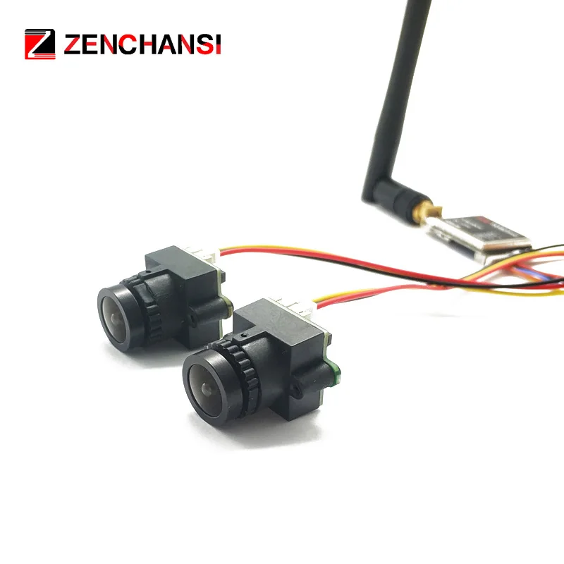 Caméra fpv 3 canaux CMOS 1000TVL avec double antenne 5.8G 40ch, lunettes vidéo FPV 3 pouces, casque HD