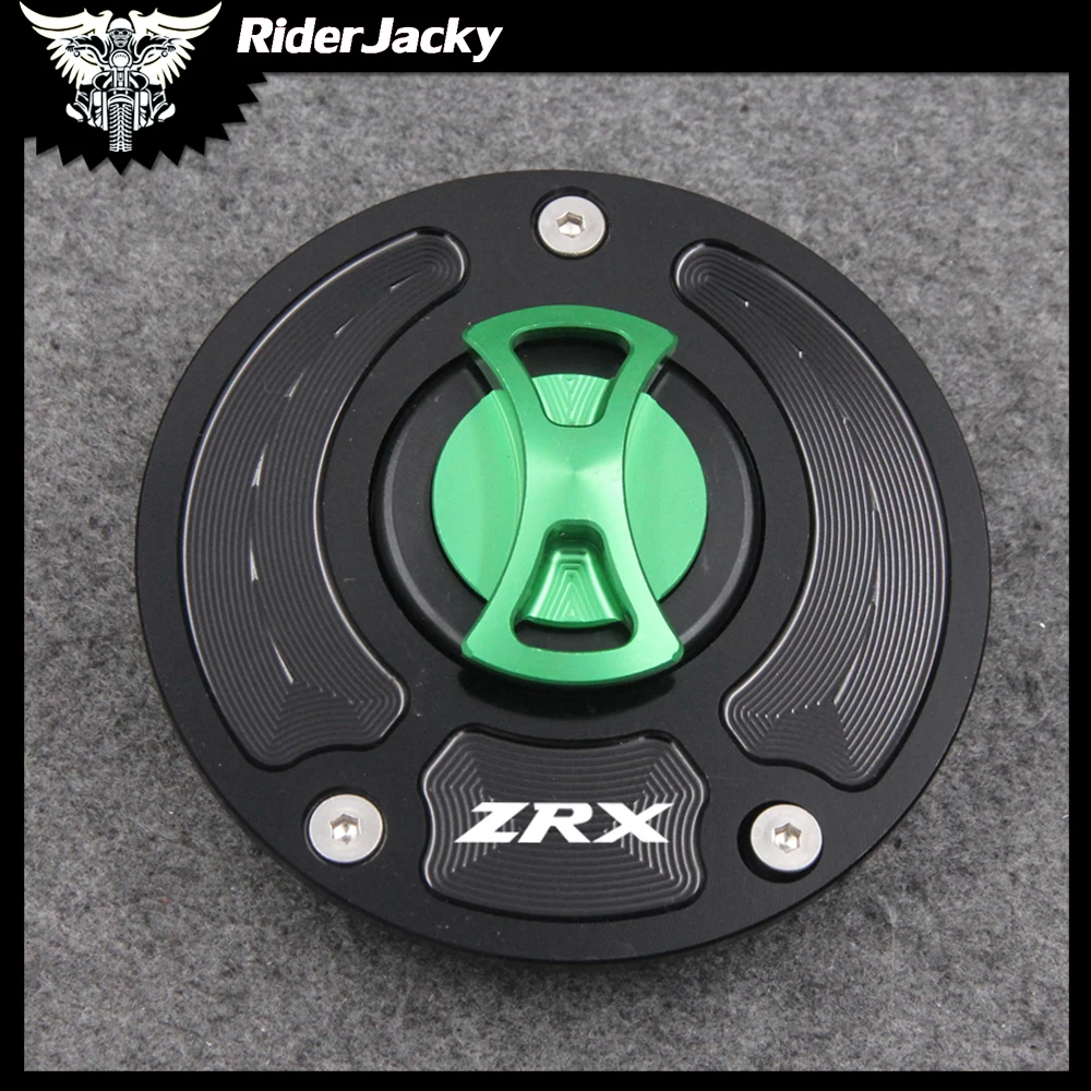 Keyless Motorcycle Fuel Gas Tank cap Cover For Kawasaki ZRX 1200R 2001-2005 2002 2003 2004