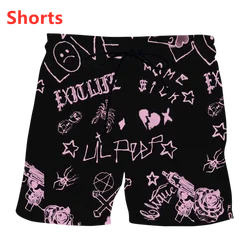 New boys/girls Love Lil.peep Fashion Men Women Tracksuits Crewneck Hip Hop Shorts Plus size S-7XL