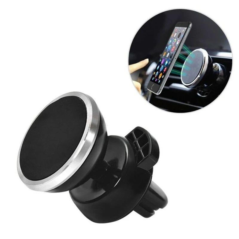 In Car Magnetic Phone Holder Fits Car Air Vent Mount 360 Degree Rotating Magnet Phone Stands For Navigation Air Outlet And Car