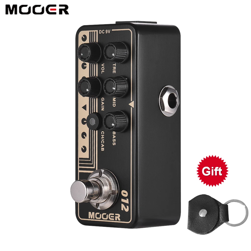 

Mooer M012 US GOLD 100 Electric Guitar Effects Pedal Stompbox High Gain Tap Tempo Bass Accessories Speaker Cabinet Simulation