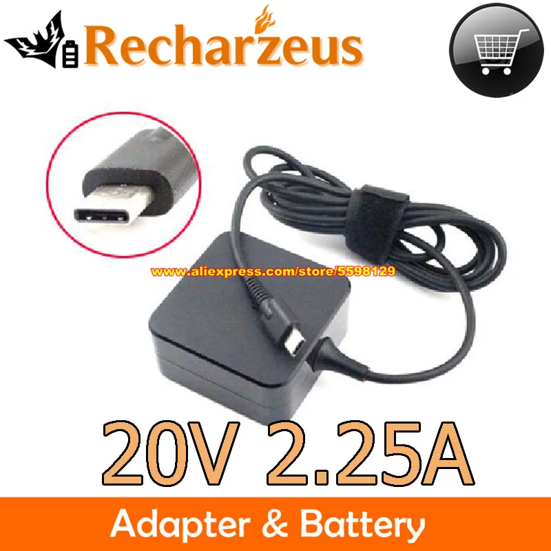 20V 2.25A AC Adapter ADP-45EW A ADP-45EB C ADP-45EW B Charger For C213NA UX391U UX370UA T303U C302CA B9440UA T305CA UX390UA C434