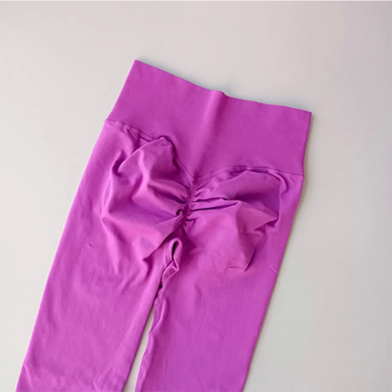 Hochgeschnittene Nahtlose Fitness-Leggings Push-Up Laufleggings Yoga-Hose Hüftlift Energy Gym Leggings für Frauen – Detail 34