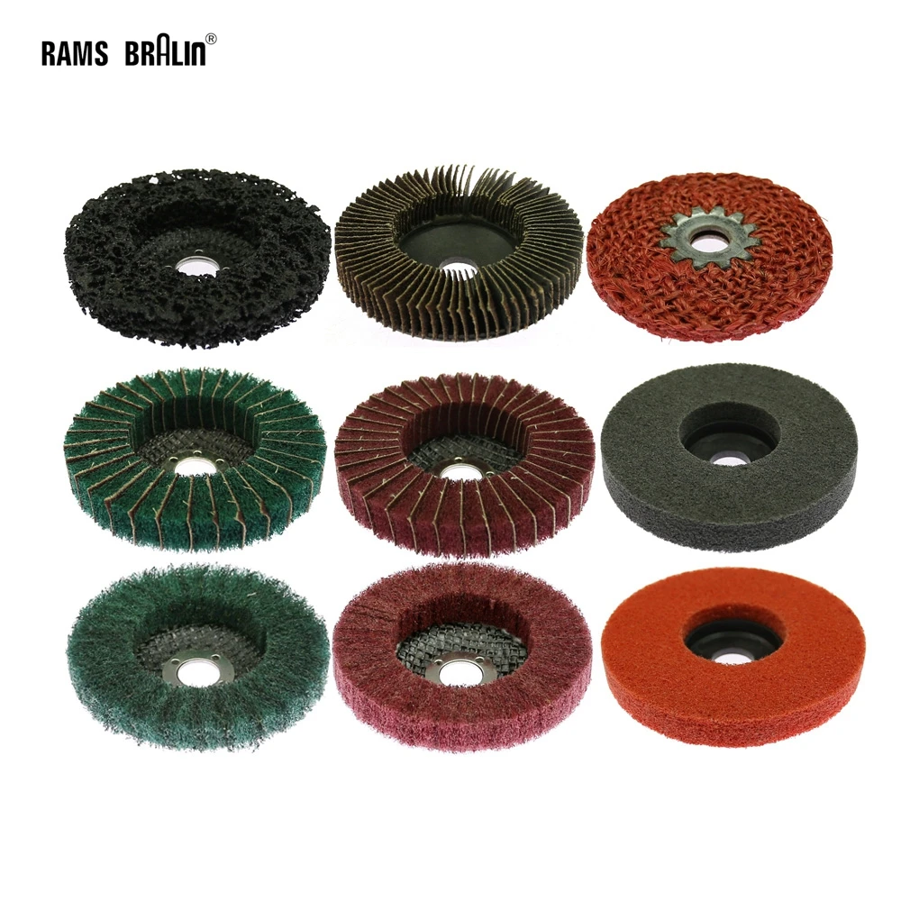 1 piece 100*16mm Angle Grinder Flap Grinding Disc P40-P240 for Metal Stainless Steel Finish