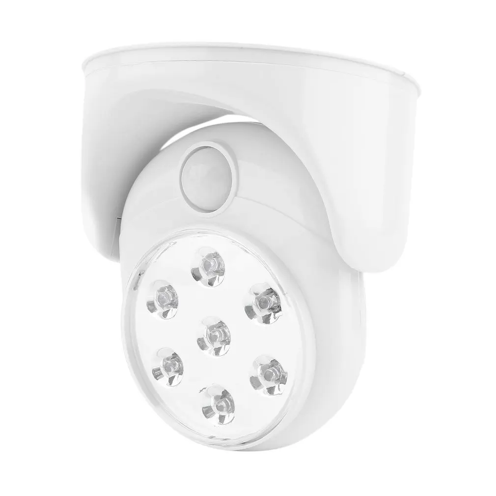 Lámpara de luz inalámbrica con Sensor activado por movimiento, lámpara de pared con rotación de 360 grados, luces blancas para porche, iluminación interior y exterior