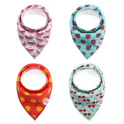 4pcs/ Set  Baby Bibs Cotton Bandana Bibs Toddler Winter Scarf Waterproof BibBibs Scarf Drooling Towel Kids' things 400 colors