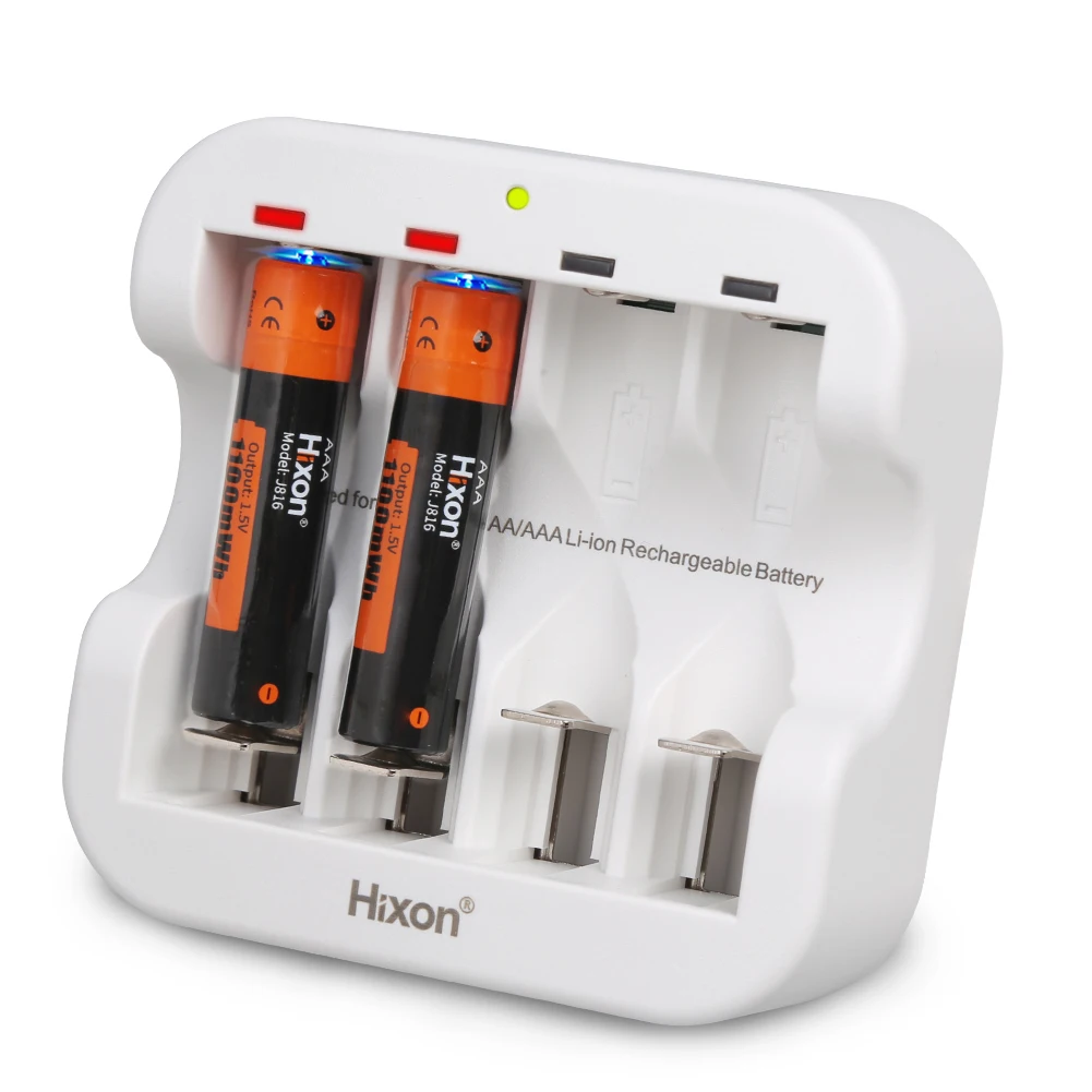 Hixon--1100mWh 1.5V Lithium Rechargeable Battery 4Slot Charge ,Support Wholesale, Flashlight, Fan And Game Machine Are Available