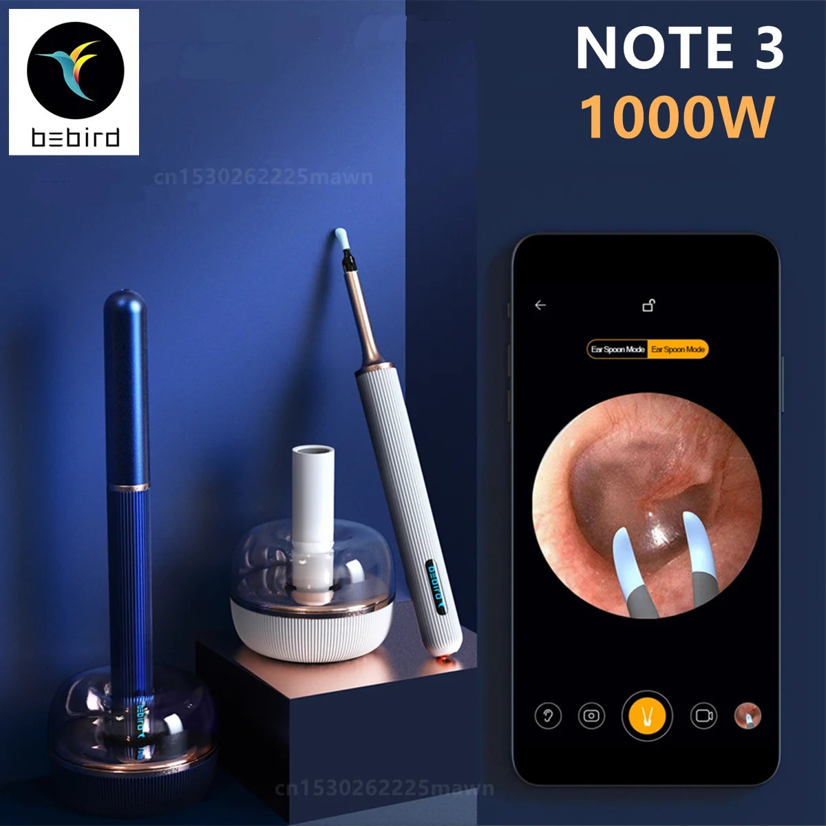 Bebird Note 3 Intelligent Visual Ear Cleaner Stick Wax Picker Endoscope 1000W Precision Mini Camera Health Care Tweezer Otoscope