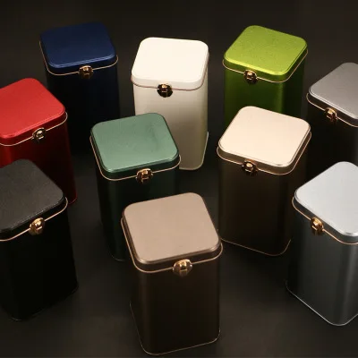 

Tin Storage Box Round Shaped Sealed Jar Cans Coffee Tea sugar Caddy Tea Iron Box Tinplate Container for Gift Home Decor