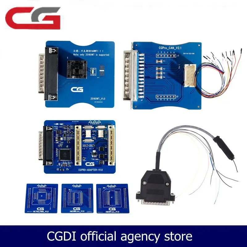 

CG Pro 9S12 Programmer CAN V2.1 adapter & 35160WT adapter & HC705/908 AM29FXXX AM29Blxxx 3 in 1 adapter for CG PRO 9S12