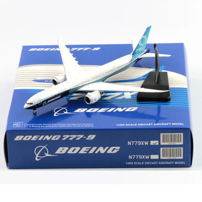 19CM 1/400 Scale LH4160 B777-9x 777 N779XW  Prototype Airlines Plane Model Toy Alloy Lading Gear Aircraft Collectible Toy