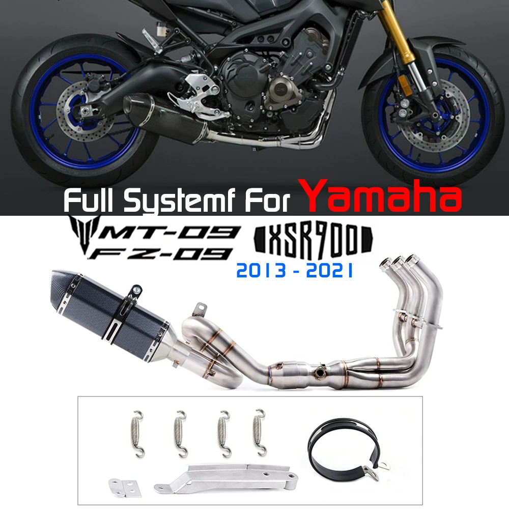 

Full System For Yamaha Fz09 Mt09 mt-09 fz-09 Xsr900 2013 To 2021 Motorcycle Escape Exhaust Motorcycle Exhaust Full System