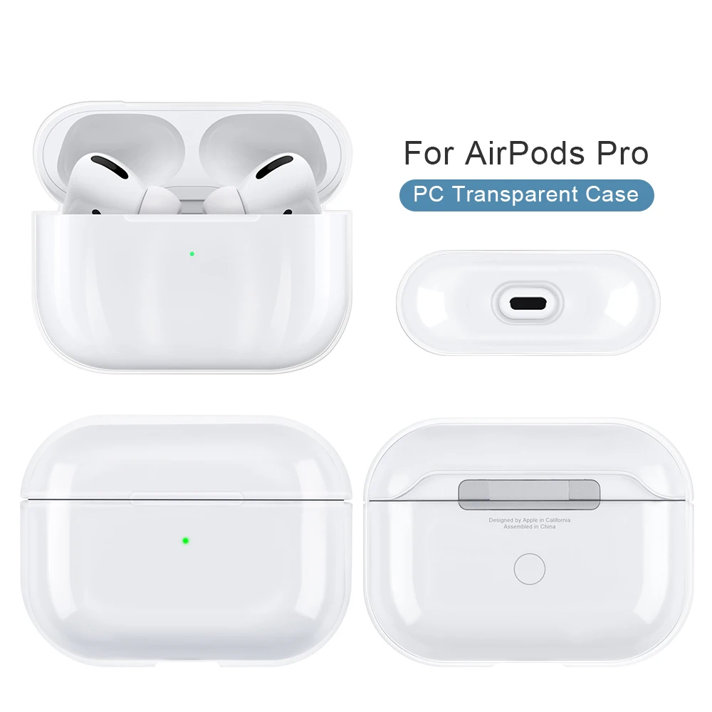 حافظة صلبة شفافة لأجهزة AirPods ، غطاء لجهاز AirPods Pro 2023 ، AirPods 3 ، 2 ، 1 ، Pro 2nd Gen ، 2022