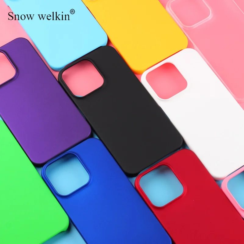 For Apple iPhone 13 Pro Max mini Luxury Rubberized Matte Hard Plastic Case Cover For iPhone 13 14 Pro Max Plus Back Phone Cases