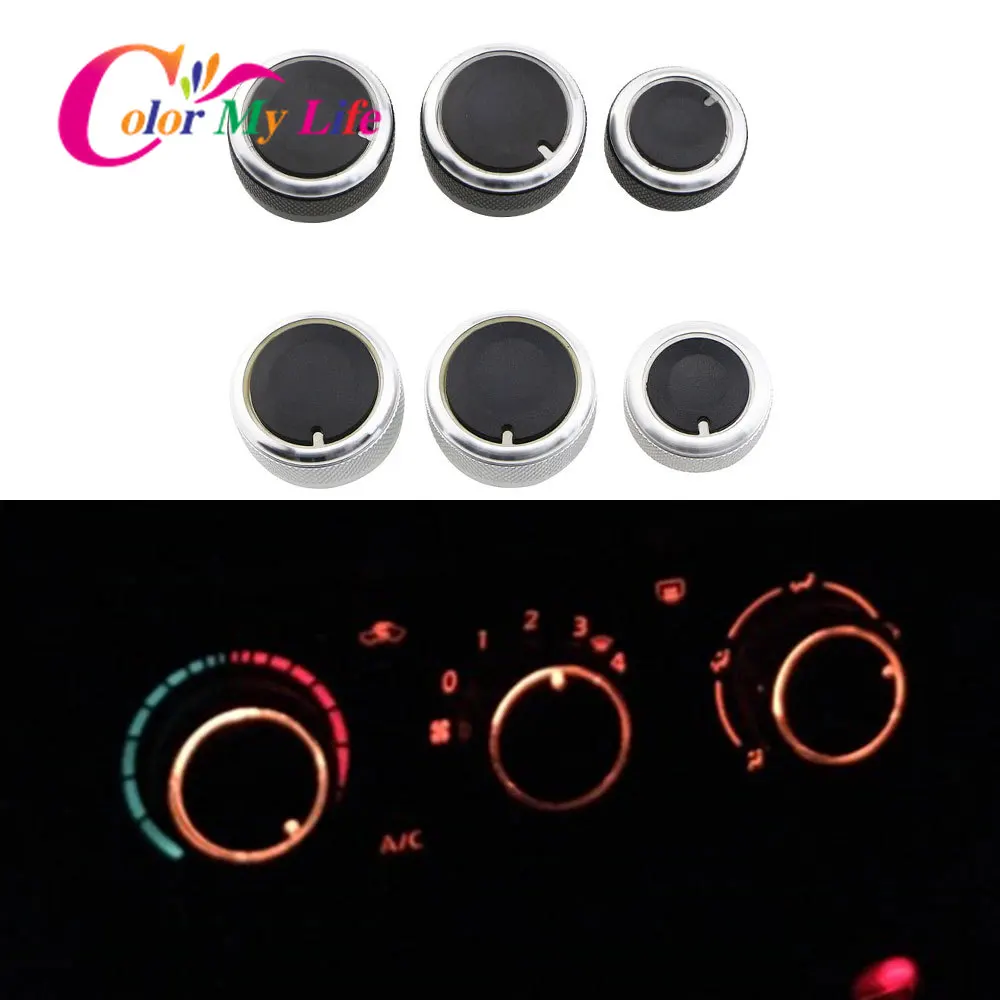 

Color My Life Car Air Condition Knob for Volkswagen VW Jetta MK5 MK6 Bora Golf 5 Tiguan Touran Passta B6 B7 for Skoda Octavia A5