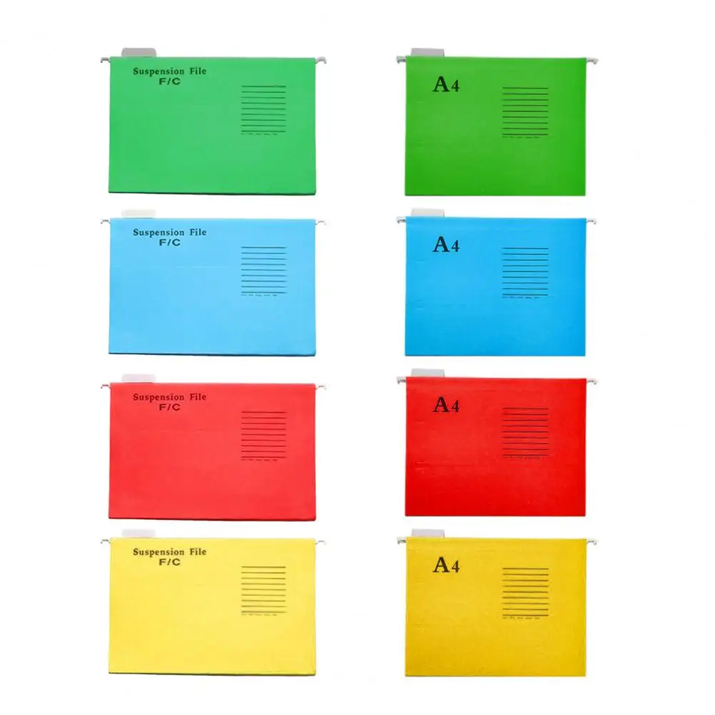 25Pcs Dokument Veranstalter Hohe Haltbarkeit Glatte Oberfläche Dokument Taschen Dicken Papier Lebendige Farbige Datei Ordner