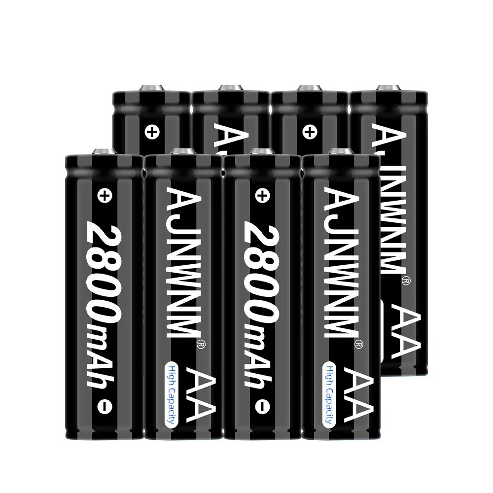 

AJNWNM AA Rechaargeable Battery 2800mah 1.2v nimh batteries aa for controller camera aa battery