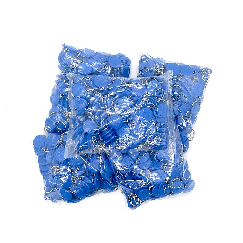 100pcs/Lot EM4305 T5577 125KHz RFID Tag Rewritable Writable Copy RFID Card Rewrite Keyfobs Ring Token Badge Duplicate