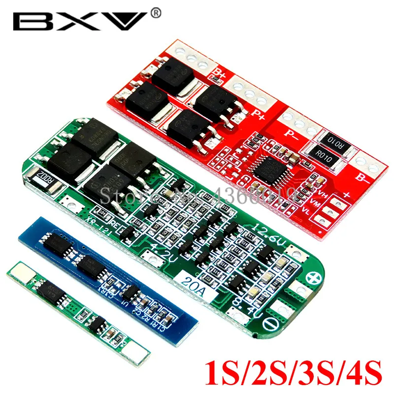 1S 2S 3S 4S 3A 20A 30A Li-ion Lithium Battery 18650 Charger PCB BMS Protection Board For Drill Motor Lipo Cell Module