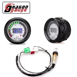 「DRAGON」 52mm Air Fuel Ratio Gauge With Narrowband O2 Oxygen Sensor Car Gauge Digital Display Fit for 12V Car 0258006028