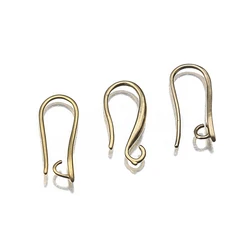 20Pcs Raw Brass French Earring Hooks Wire Connectors Findings Clasps For DIY Handmade Dangle Earrings Jewelry Making Accessories