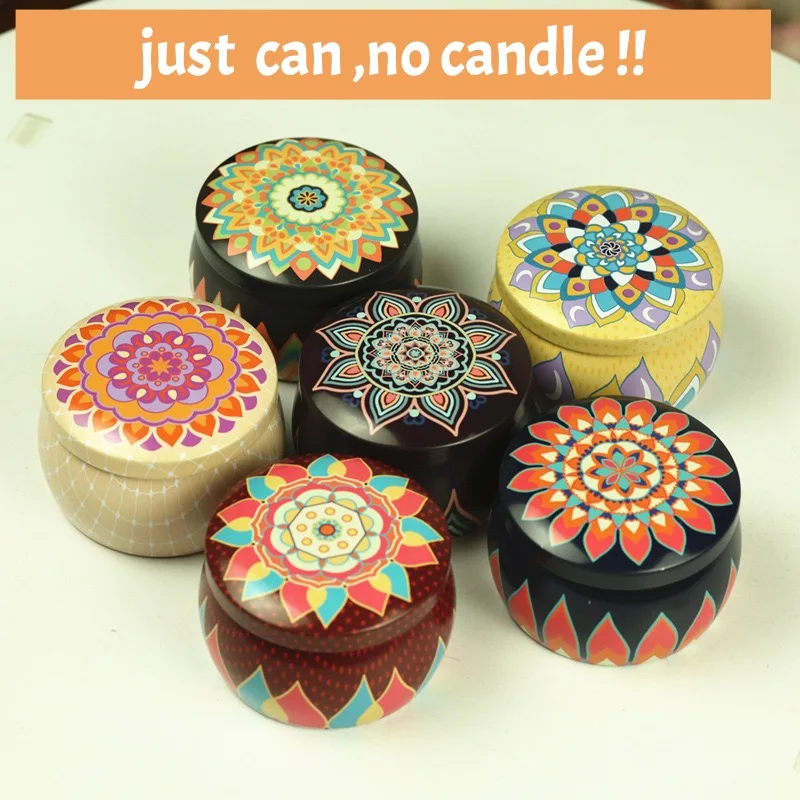 Luxury Candle Jars with Lid Bulk Round Candle Container Tins Empty Storage Box for DIY Salves Skin Care Beauty Samples