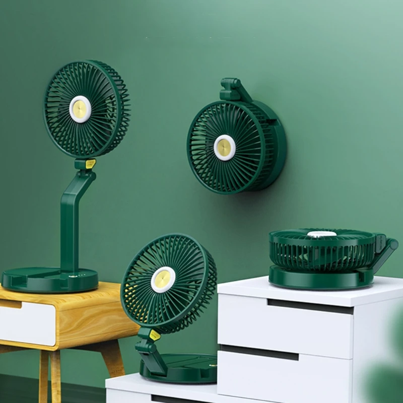 Foldaway Quạt Sạc Siêu Nhẹ Di Động Nhỏ Gọn Ổ Cắm Kéo Dài Cao Cấp 4 Chân Cao Với 3 Chế Độ Tốc Độ 19QE