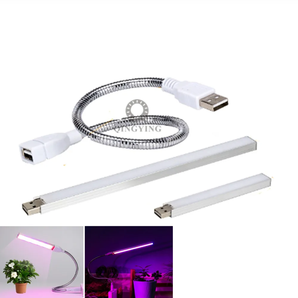 Luz Led USB de espectro completo para cultivo de plantas, lámpara Fitolamp de 3W, 5W y 5V, para invernadero, hidropónico, jardín