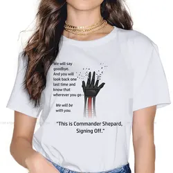 This is Commander Shepard Women Tshirts Mass Effect Game Gothic Vintage Female Clothing Large Cotton Graphic Clothes