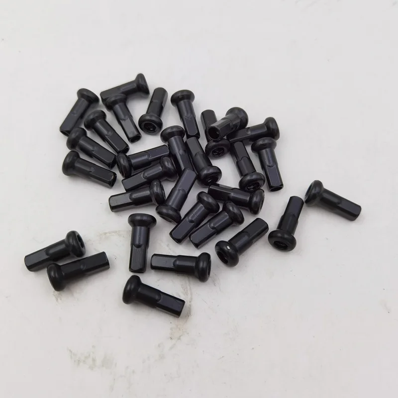 

304 Stainless Steel Material Black Color 9G Spoke 's Nipples ED Black Surface 22mm Longer Suit For Diameter 3.4-3.5mm Spoke Caps