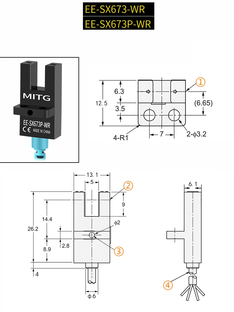 U-Förmigen Schlitz Lichtschranke EE-SX67 Serie SX 670 671 672 673 674 675 676 677 Induktion Grenze Sensor NPN PNP NO NC 5V-24V – Detail 18