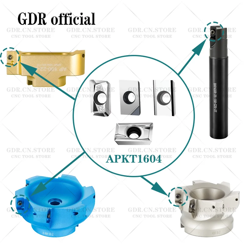 Ferramenta De Torneamento De Alumínio, inserção De Carboneto, ferramentas De Torneamento De Fresagem, inserções De Fresagem, APMT1135, APMT1604, APKT1604, APKT MA G2