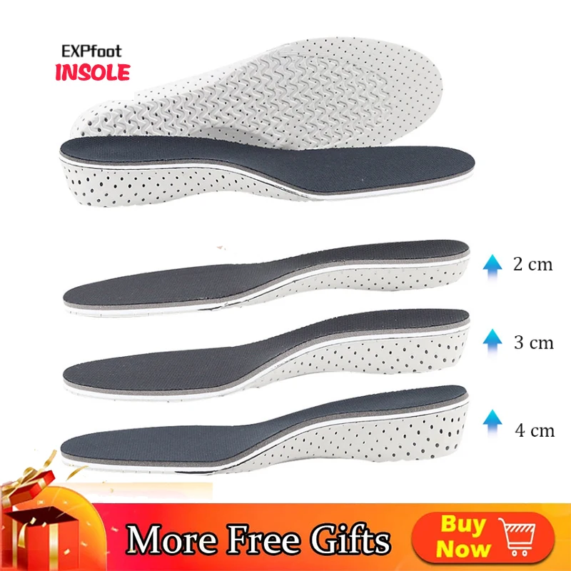 

1 Pair Height Increase Invisible Insole for Men Women Get Taller Heighten Increased Insoles for Shoes Inserts Foot Pads Cushion