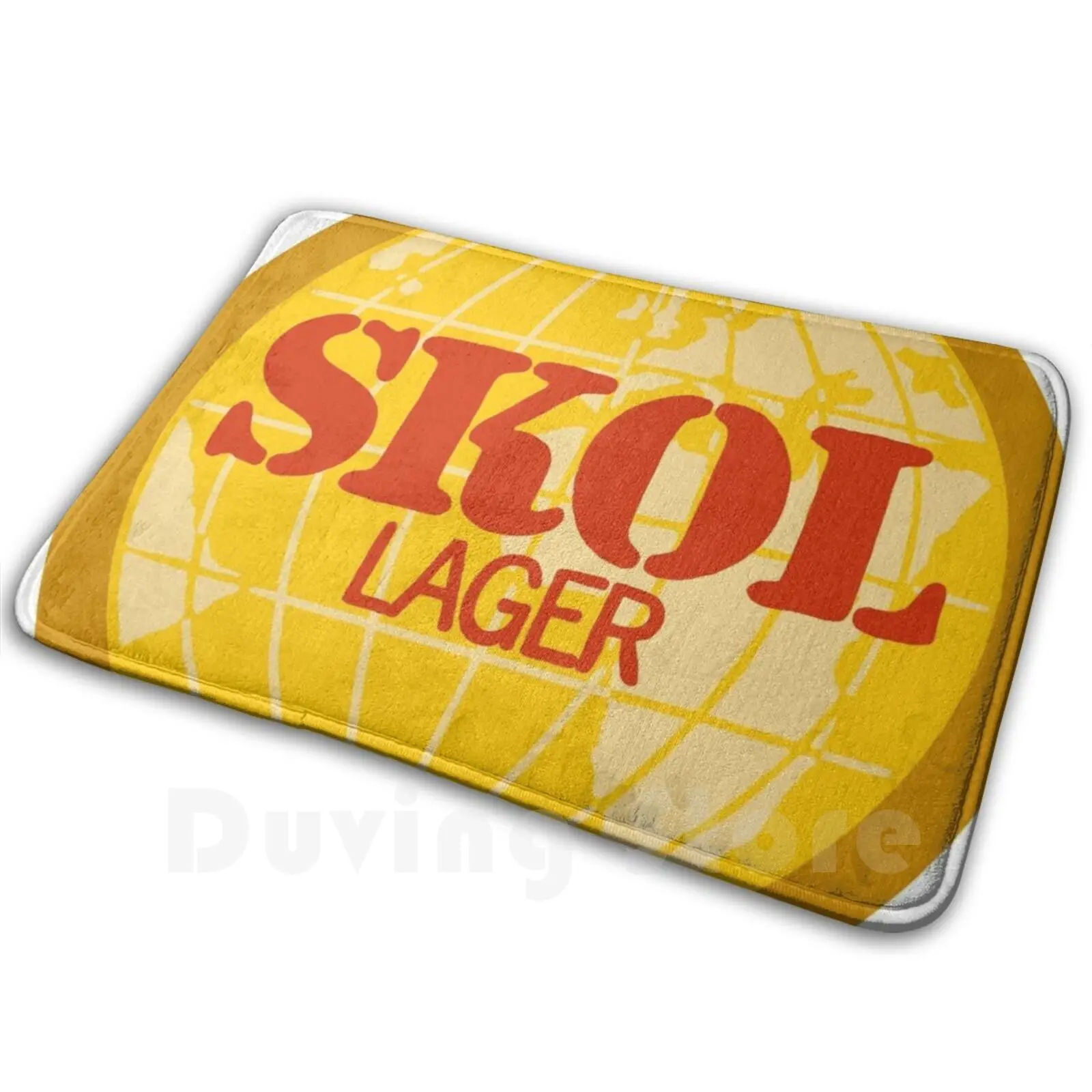 Skol Lager alfombra cojín suave antideslizante Skol Lager cerveza Budweiser Brahma Hops College Frat fiesta cerveza Logo