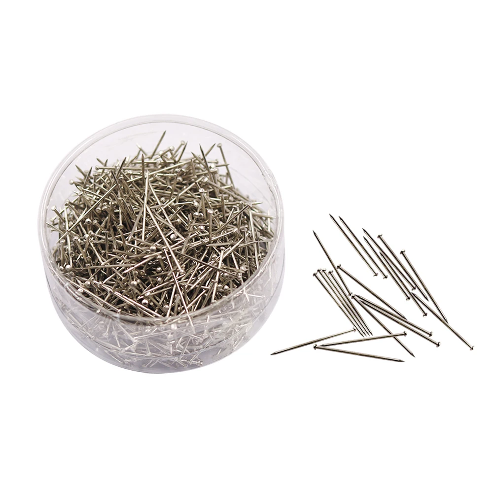 D&D 900pcs Stainless Steel Straight Pins 26mm Dressmaker Pins DIY Craft Needle Making Head Pins Sewing Needles Accessories