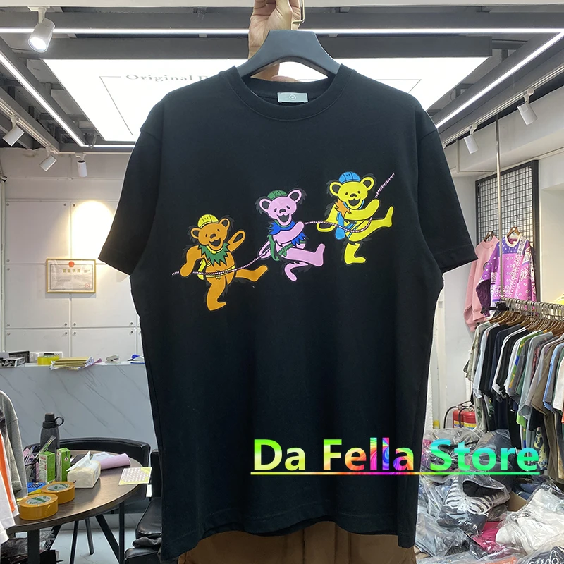 Little Bears T-shirt 2021SS Men Women High Quality Carton Digital Printed Casual Market Tee Tops Short Sleeve