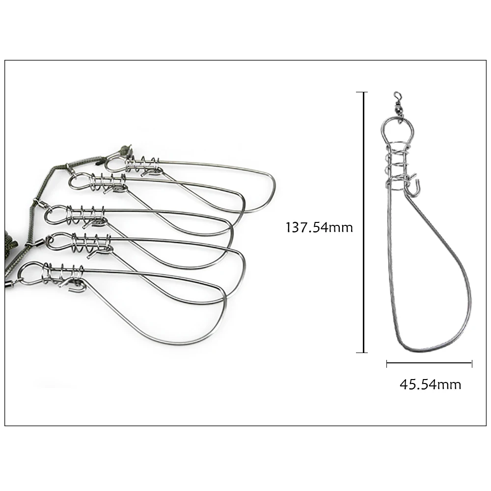 5 metri Kukan Fish Lock accessori per la pesca a mosca porta pesci in acciaio inossidabile Sea River Sport all'aria aperta attrezzatura da pesca da campeggio