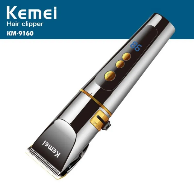 

Professional Hair Clipper Barber Shop Hair Trimmer Rechargeable Electric Hair Cutter Shaving Machine Razor Salon Shaver KM-9160