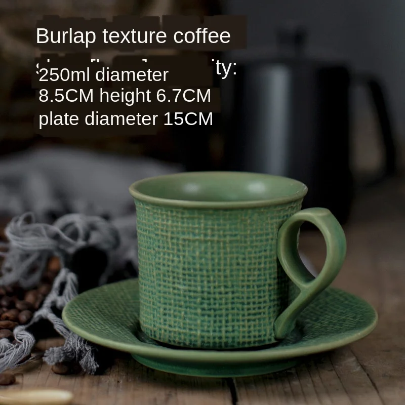 Japanese Classic Vintage Cup and Saucer Ceramics Simple Tea Sets Porcelain  Modern Design Coffee Cups Cafe Kitchen