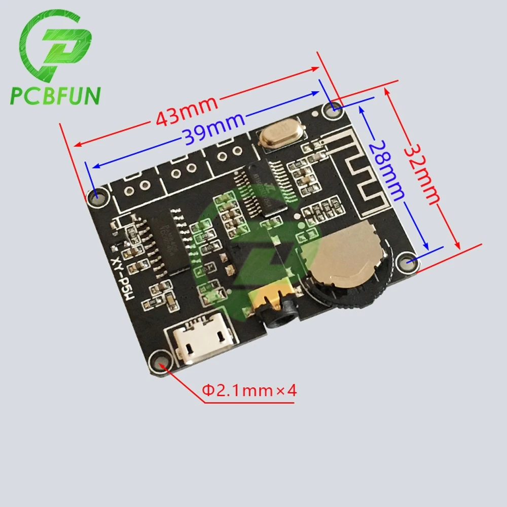 DC 3.7V-5V Stereo Bluetooth Power Amplifier Board PAM8406 Digital Power Amplifier Module 3W 5W for Arduino 3.7V Lithium Battery