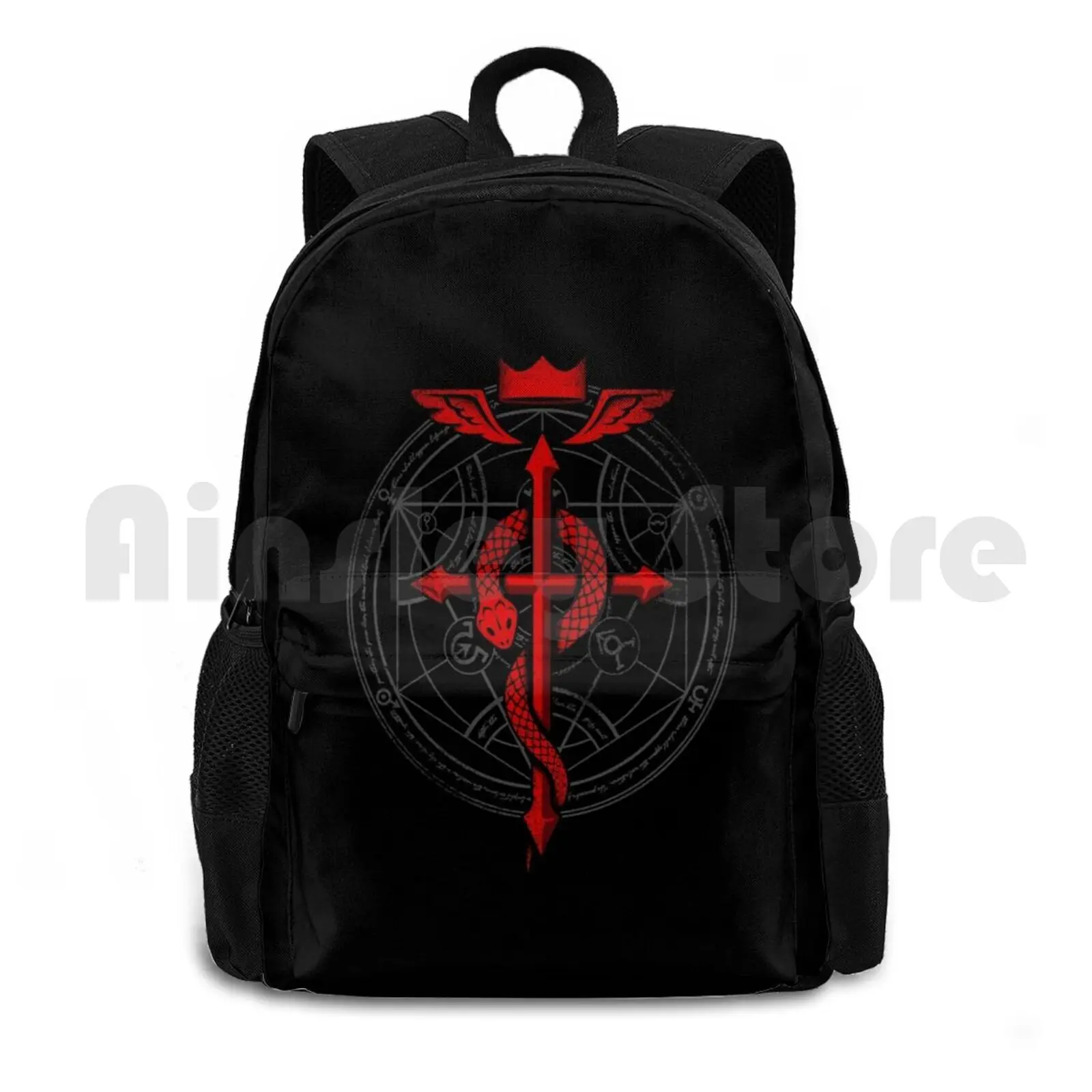 

Fullmetal Alchemist Flamel Outdoor Hiking Backpack Riding Climbing Sports Bag Fullmetal Alchemist Fullmetal Alchemist