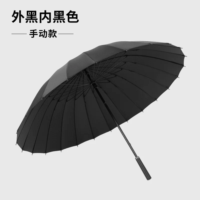 Windproof Umbrella Uv Protection Long Handle Automatic Black Outdoor Umbrella Paraguas Grande Household Merchandises BD50UU