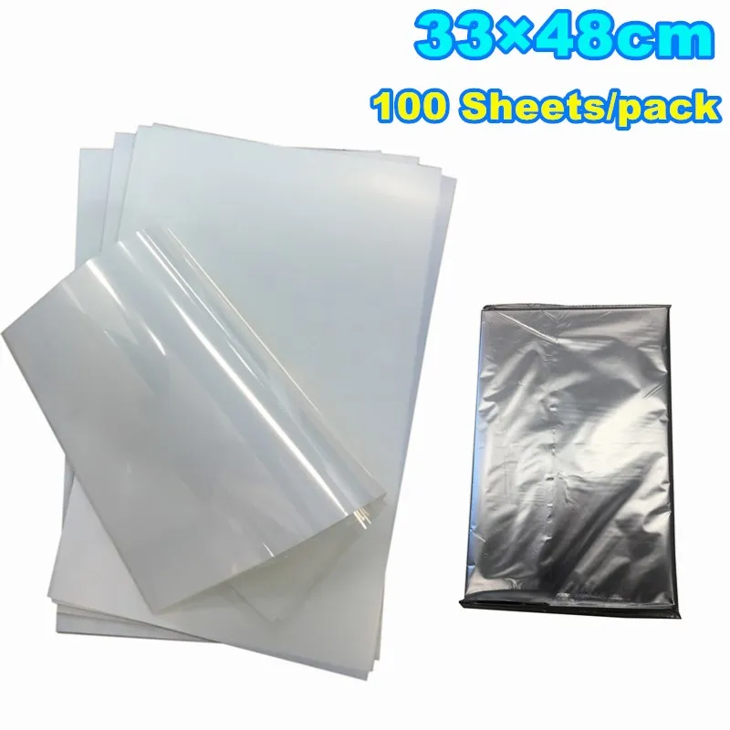 100 Sheets/pack CALCA 33 x 48cm Waterproof Inkjet Milky Transparency Silk Screen Printing Film