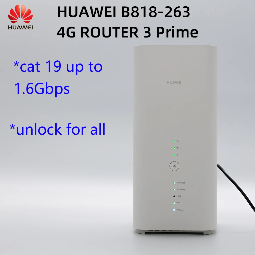 Unlocked new Huawei B818 4G Router 3 Prime LTE CAT19 Router 4G LTE huawei B818-263 PK B618s-22d B618s-65d B715s-23c