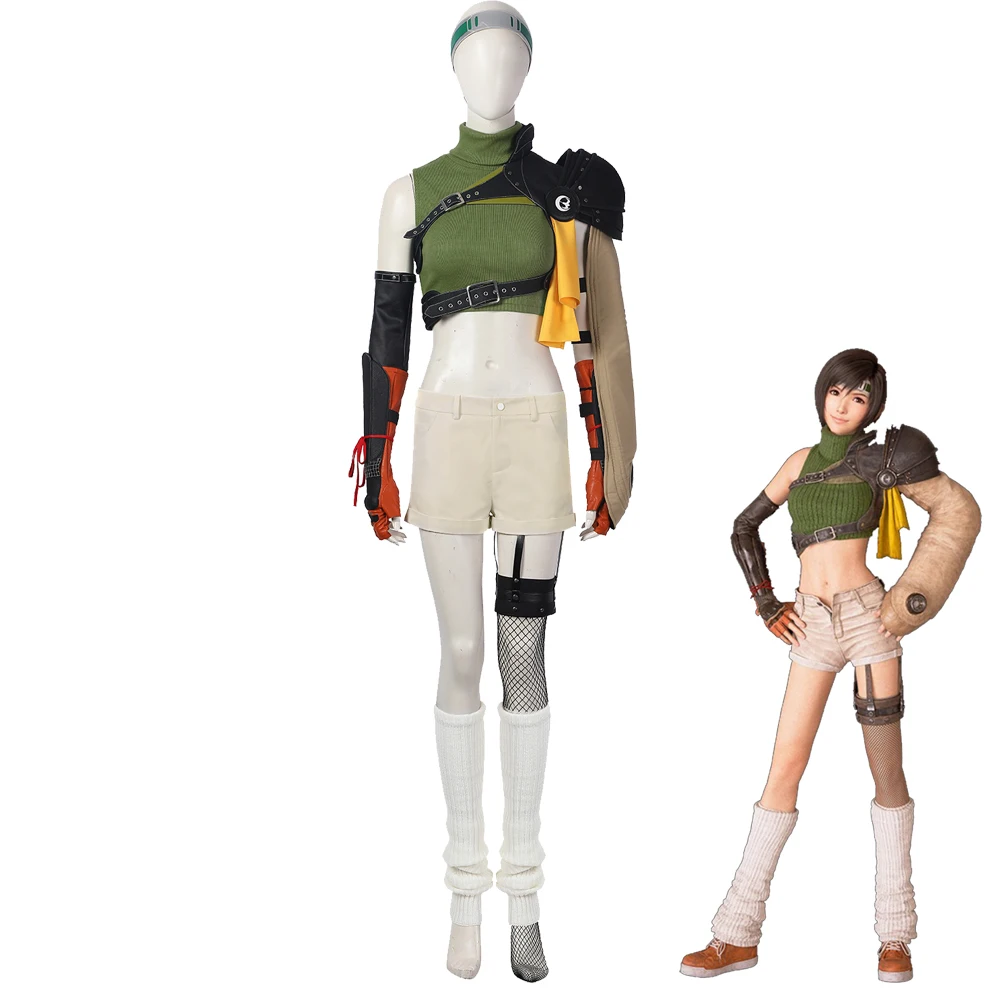 Final Fantasy Yuffie Kisaragi Cosplay Costume Cosplayonsen Anime Game FF7 Yuffie Halloween Outfits Custom Made