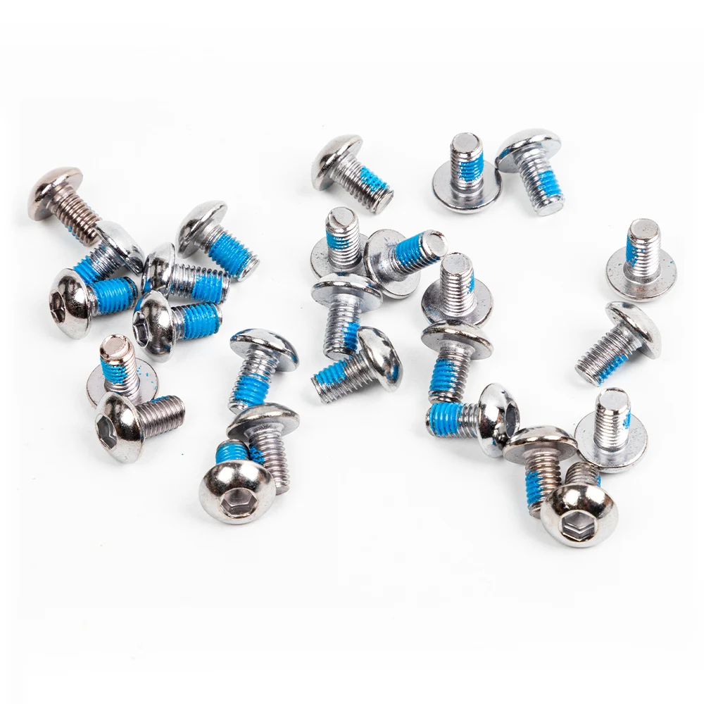12pcs Hex Scoket Stainless Steel T25 Cycle Bicycle Brake Disc Bolts Screw Mountain Bike Brake Rotor Mtb Cycling M5X9 Screws