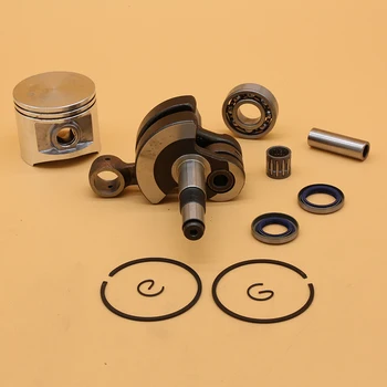 Crankshaft Bearing Oil Seal & Big Bore 48/50mm Piston Set For HUSQVARNA 365 362 371 372 XP Garden Saw Engine Spare Parts